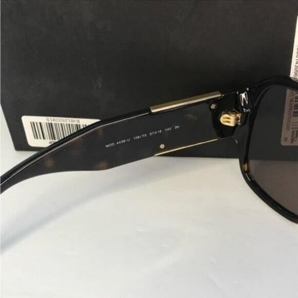 💯 - New Authentic Versace VE4436U Havana Dark Brown Sunglasses - Picture 7 of 12
